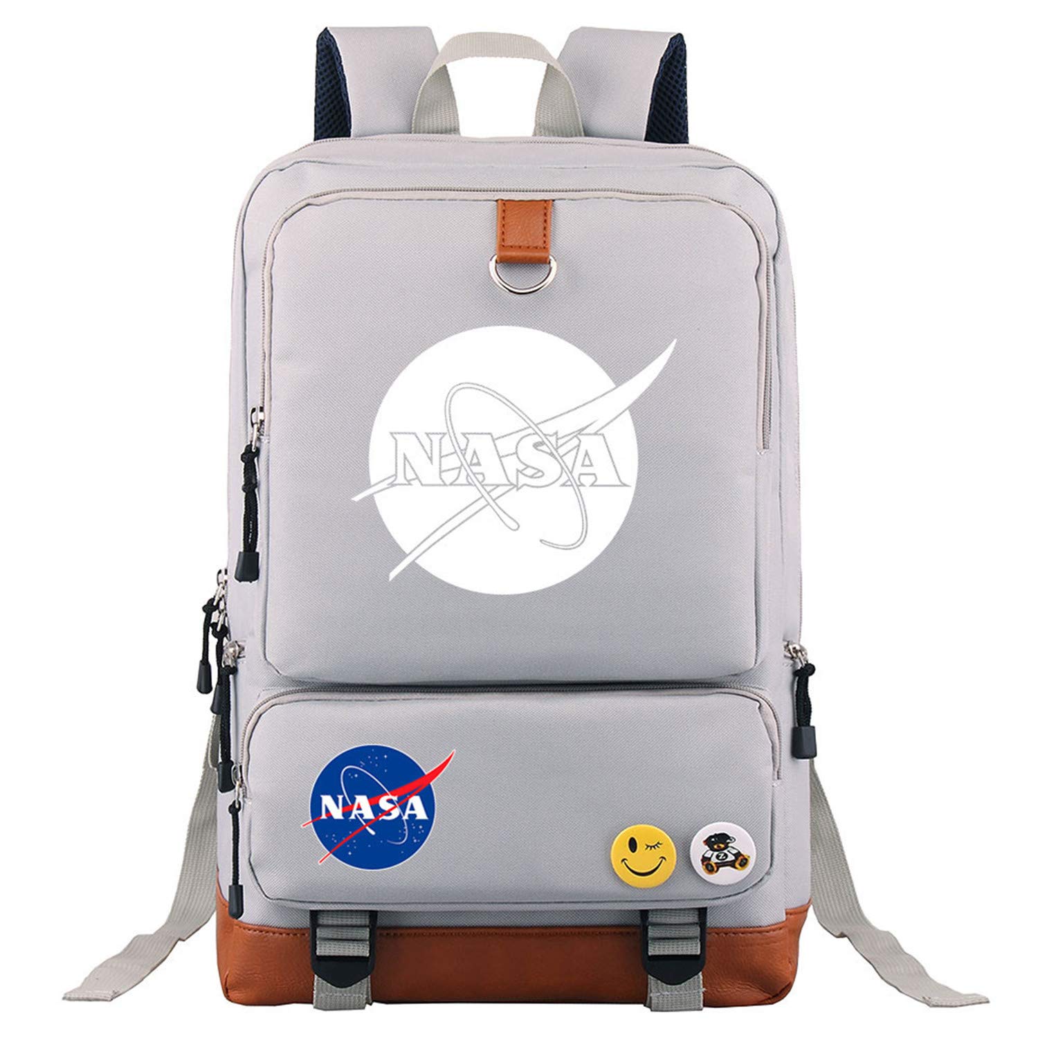 NASA School Backpack for Kids - Lightweight Canvas Travel Bag for Students & Daily Use
