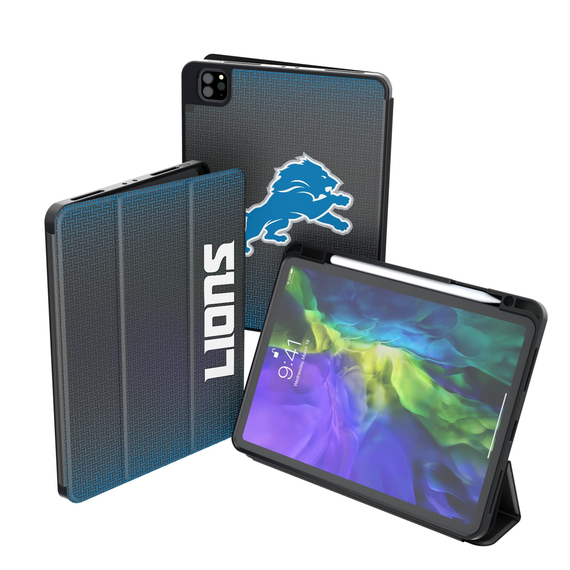 Detroit Lions iPad Case - Shockproof & Slim Protective Cover for iPad Pro/Air/Mini - Perfect for Fans, School, Work & Travel