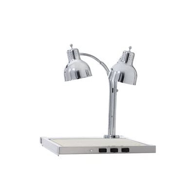 Alto Shaam Commercial Heated Dual Lamp Carving Station with Heated Shelf & 2x 250W Infrared Bulbs - 120V Electric Food Warmer for Buffets, Catering & Restaurants
