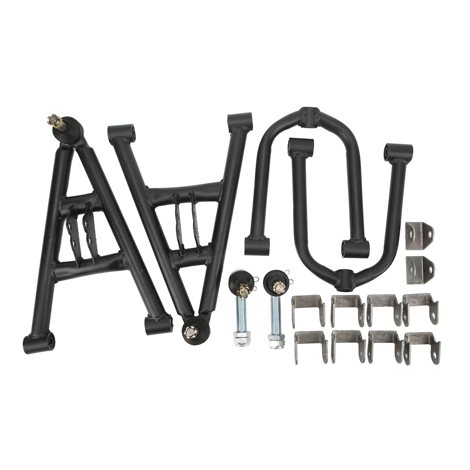 Yctze 350mm Upper Lower Swing Arm Kit - Front Suspension Shock Replacement for 150cc 200cc 4 Wheel ATV Quad Bike & Go Kart - Perfect for Off-Roading, Trail Riding & Dirt Track Racing