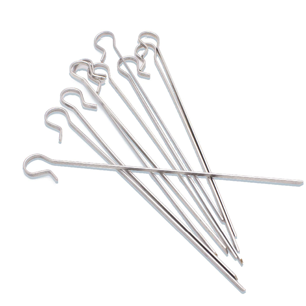 Mojave Air Fryer Oven Rotisserie Skewer Set - 6-Piece Stainless Steel Kabob Accessories for Chicken, Meat & Vegetables - Perfect for Grilling, Roasting & Healthy Cooking