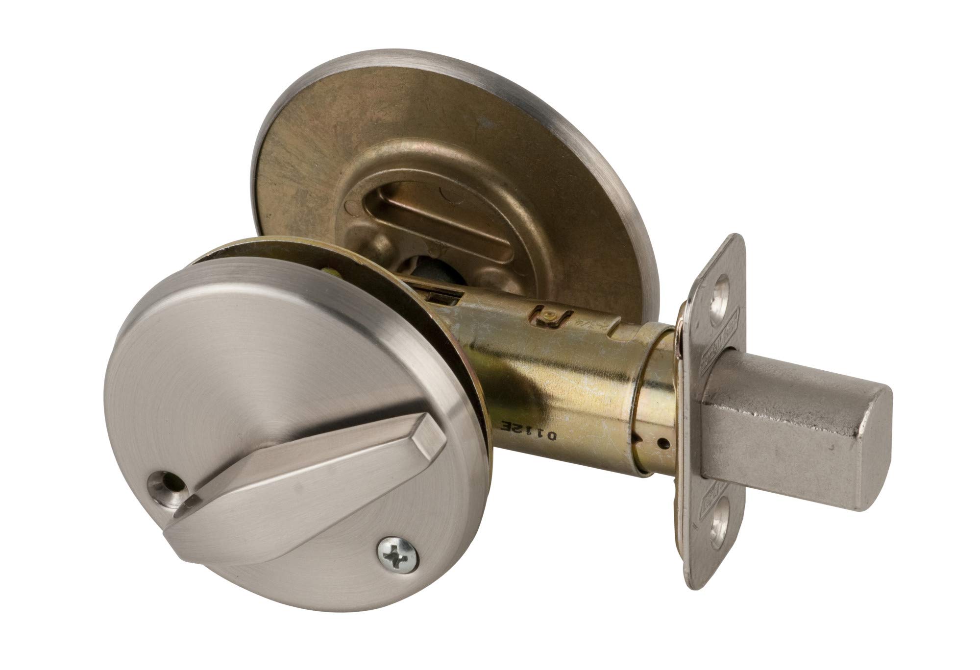 Schlage B571 Single Cylinder Deadbolt Lock with In-Use Indicator - Oil Rubbed Bronze Finish, Keyed Entry, 5.79