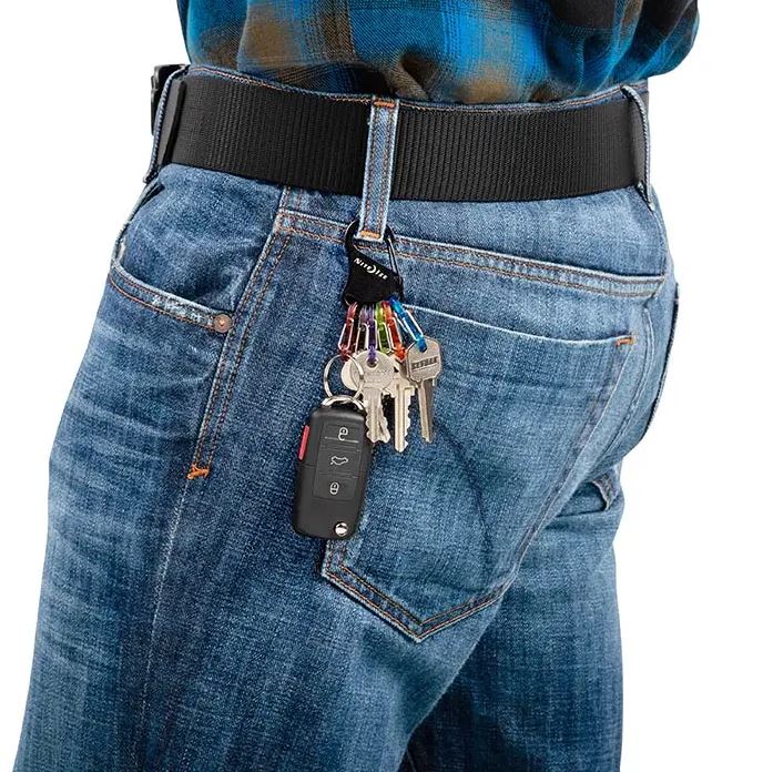 Nite Ize Key Rack - Wall Mounted Key Holder Organizer with Hooks for Home, Office & Entryway - Durable Key Storage Solution for Keys, Lanyards & Accessories