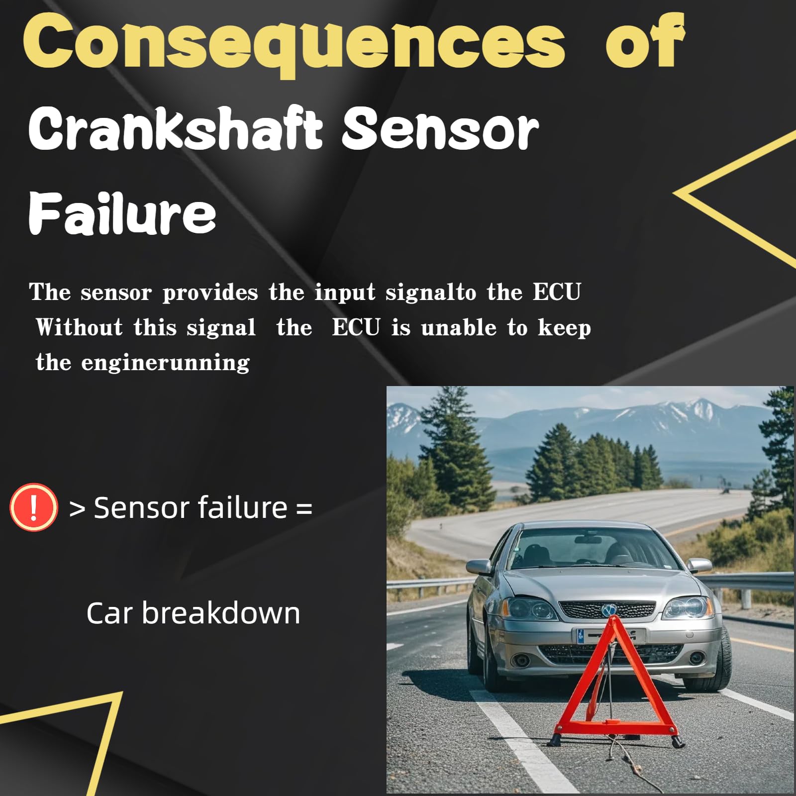 High-Quality Engine Crankshaft Position Sensor Compatible with Subaru 9-2X Baja BRZ Forester Impreza Legacy Outback WRX STI XV Crosstrek 2.5L 2.0L 1.8L 2.2L - Replaces OEM 22053AA040 22053AA050 22053AA051 22053AA052 22053AA053 32005937 SU4012 - Perfect for Engine Performance & Diagnostics