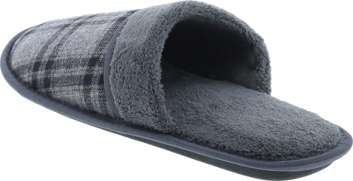 Men's Plaid Flannel Slippers - Soft & Warm House Shoes for Indoor Comfort - Perfect for Winter, Lounging, and Cozy Home Relaxation