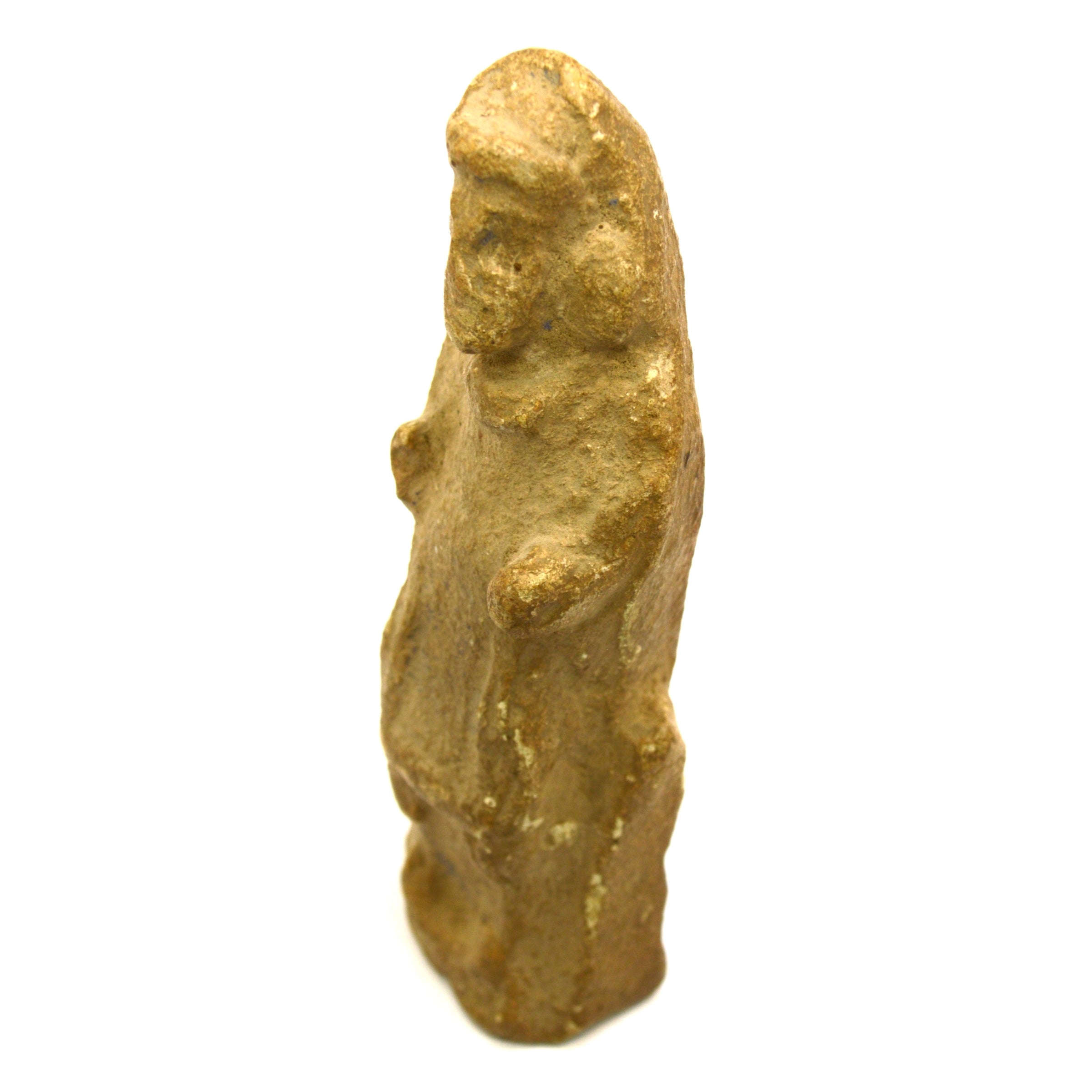 Ancient Carved Stone Effigy Fertility Statue - Pre-Columbian or Near East Artifact for Home Decor & Spiritual Altar