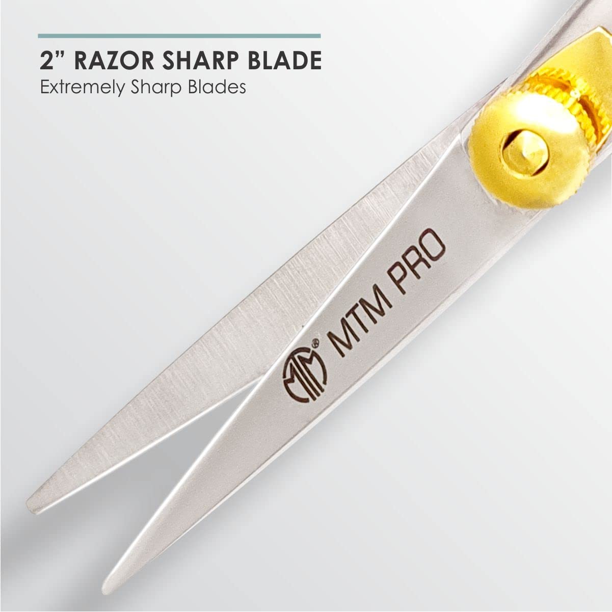 Premium Beard & Mustache Grooming Kit - Professional Stainless Steel Trimming Scissors with Comb for Men (5