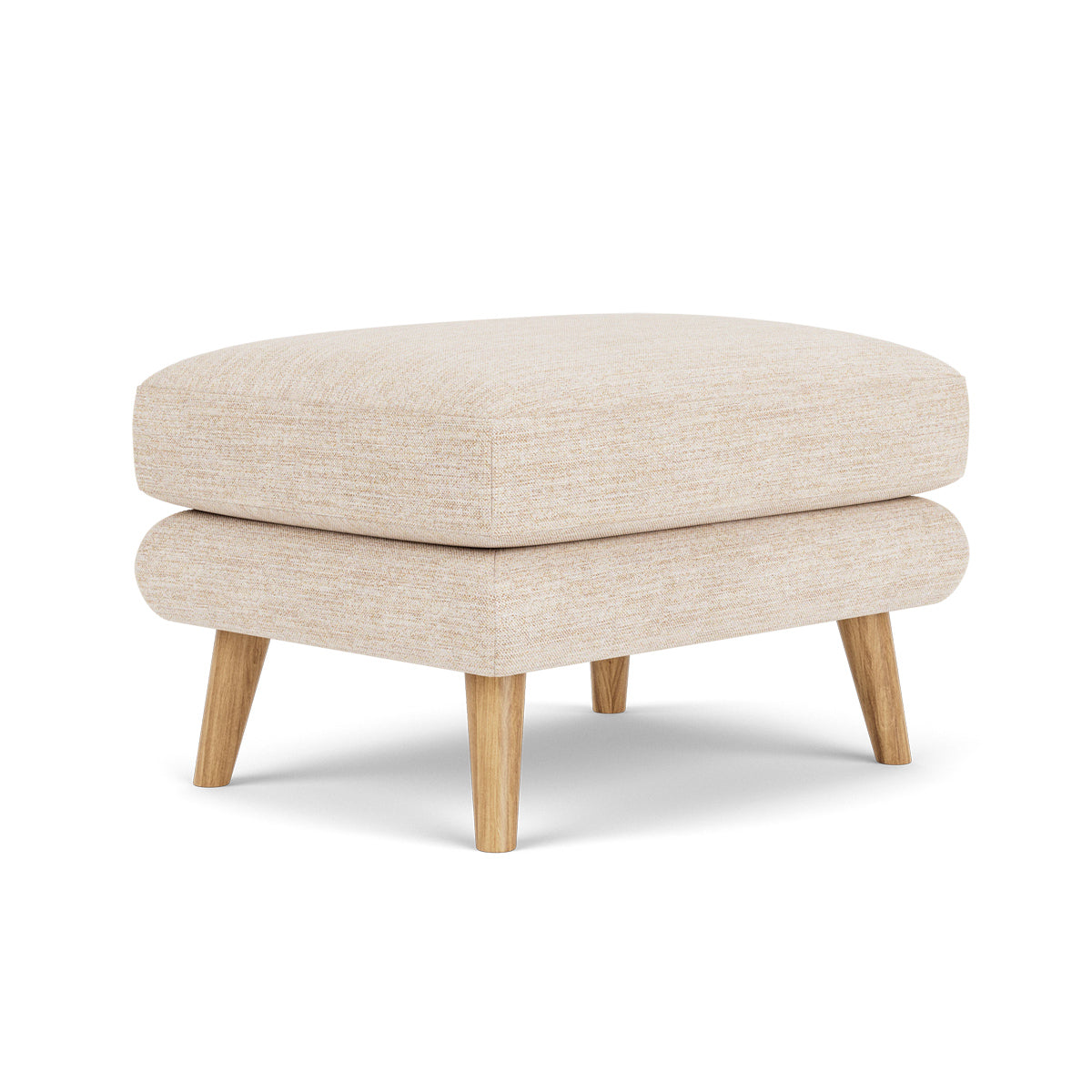 George Fabric Ottoman - Stylish and Comfortable Footrest, Storage Bench for Living Room, Bedroom, or Office - Perfect for Relaxing, Extra Seating & Home Organization
