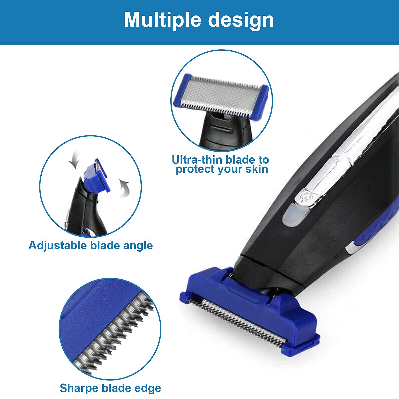 6PCS Replacement Trimmer Heads for Micro Touch Solo Gen 1 - Includes 31.5