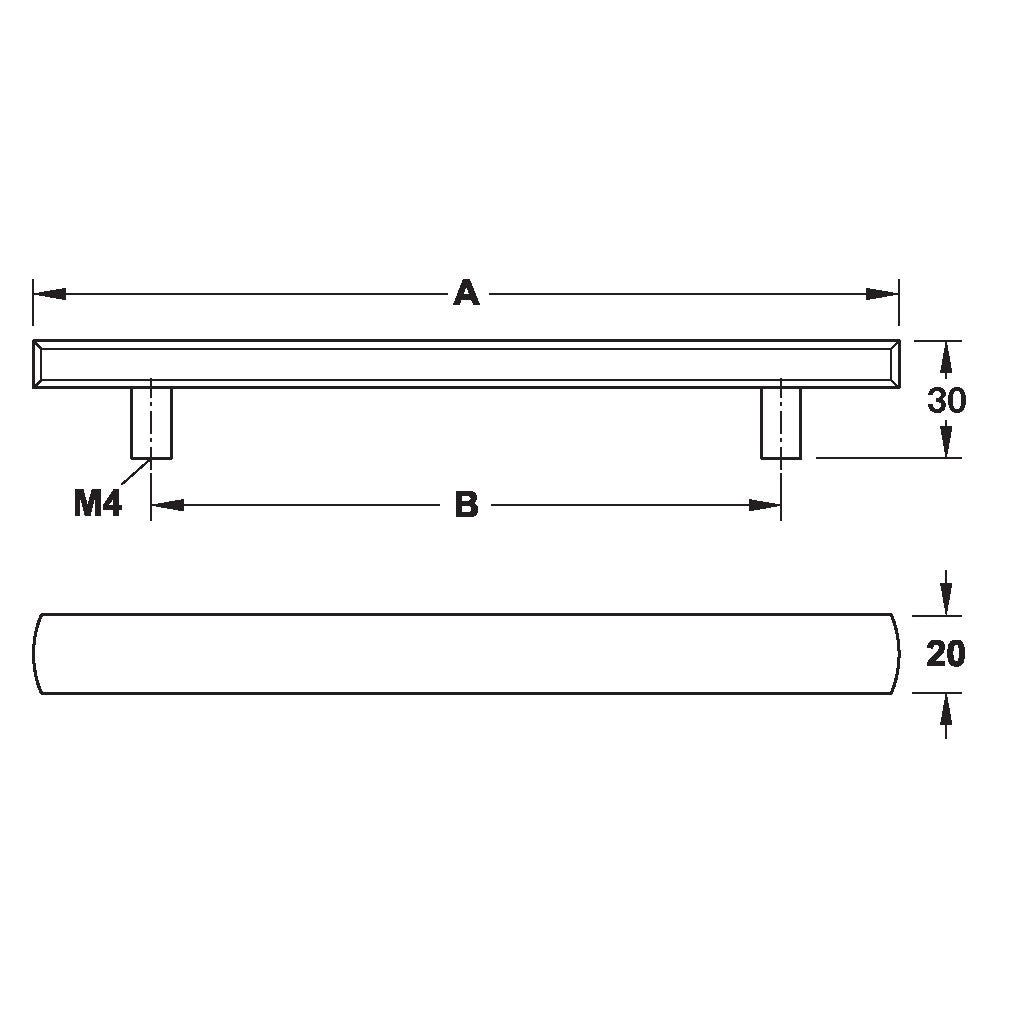 Furniture Handle H1335 - Premium Cabinet & Drawer Pulls for Home & Office - Perfect for Kitchen Cabinets, Dressers, and Storage Units