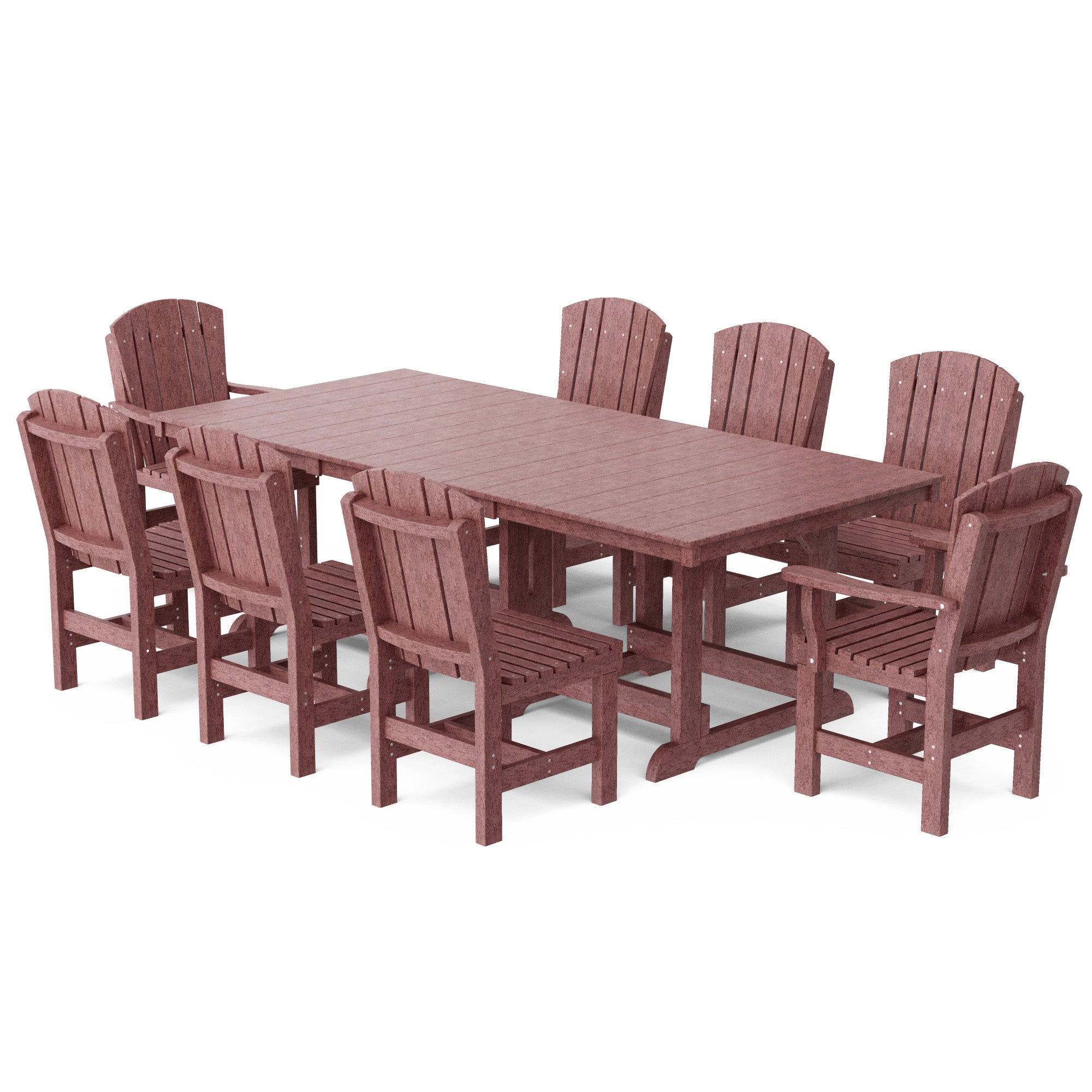 Heritage 9-Piece 44x94 Inch Dining Table Set - Perfect for Family Gatherings, Dinner Parties & Formal Dining Rooms