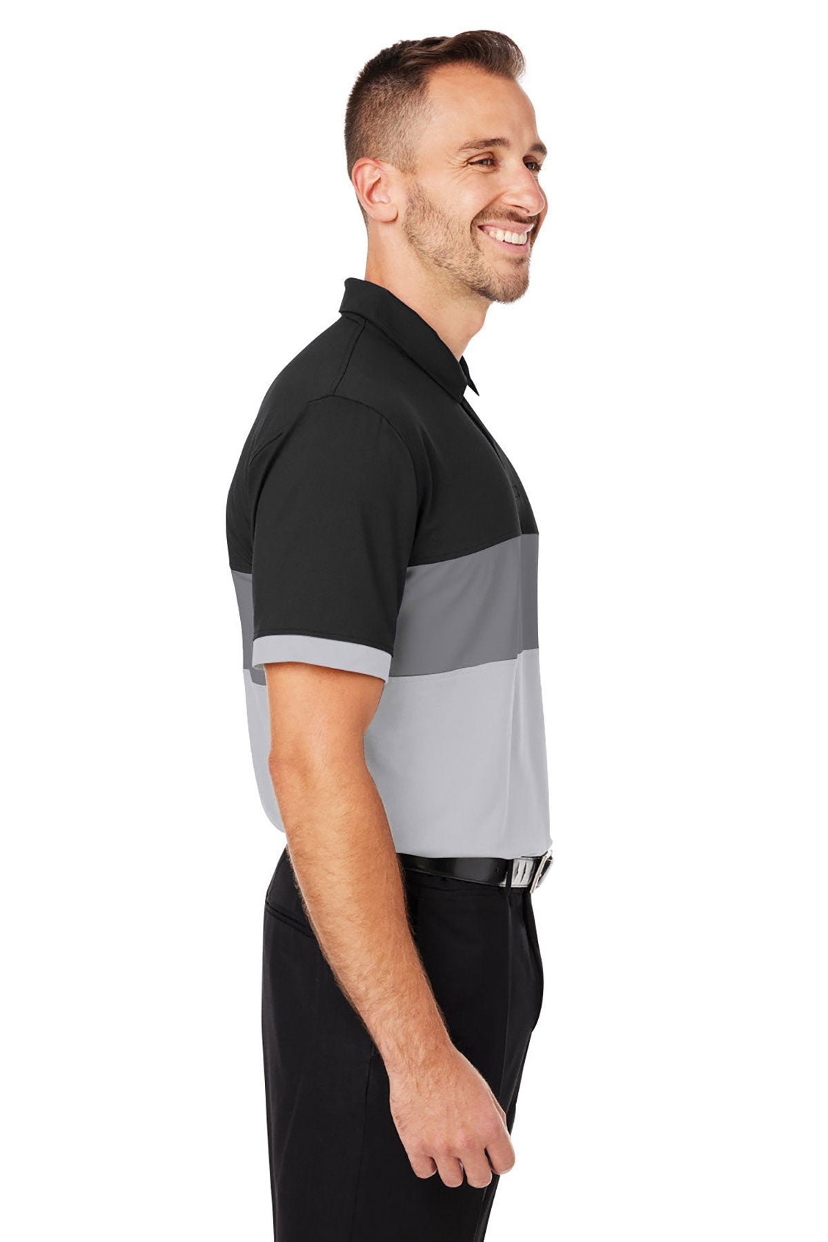 Custom Puma Men's Cloudspun Highway Polo Shirt - Breathable Performance Golf & Casual Wear - Puma Black - Perfect for Golf, Work & Everyday Style