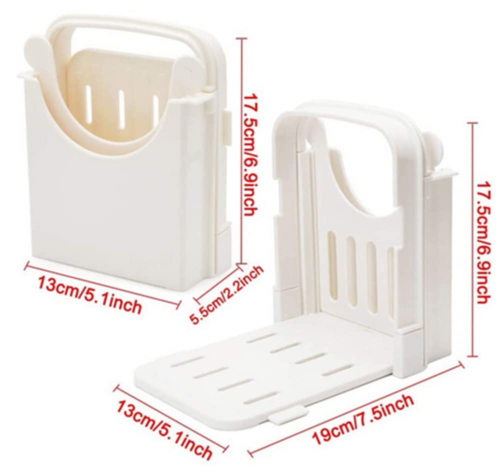 NatureMan Adjustable Bread Slicer Machine - Foldable Loaf Cutter for Homemade Bread, Bagels, Toast & Sandwiches | Perfect for Kitchen, Camping & Small Space Storage