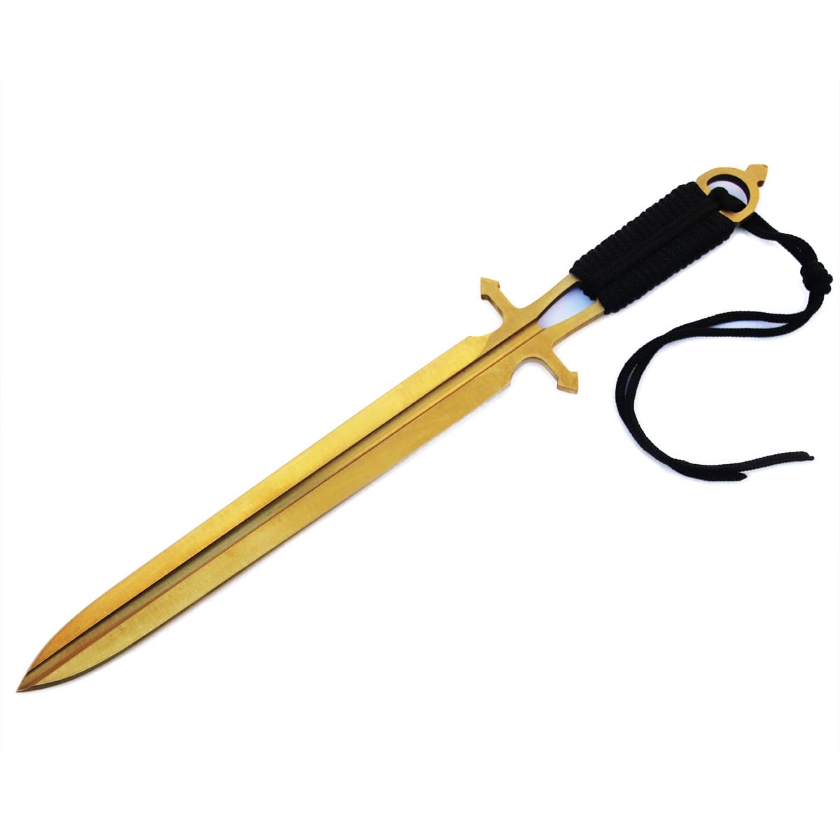 Premium Gold Titanium Fixed Blade Knife for Hunting, Camping & Fishing - Outdoor Survival, Bushcraft & Tactical Use