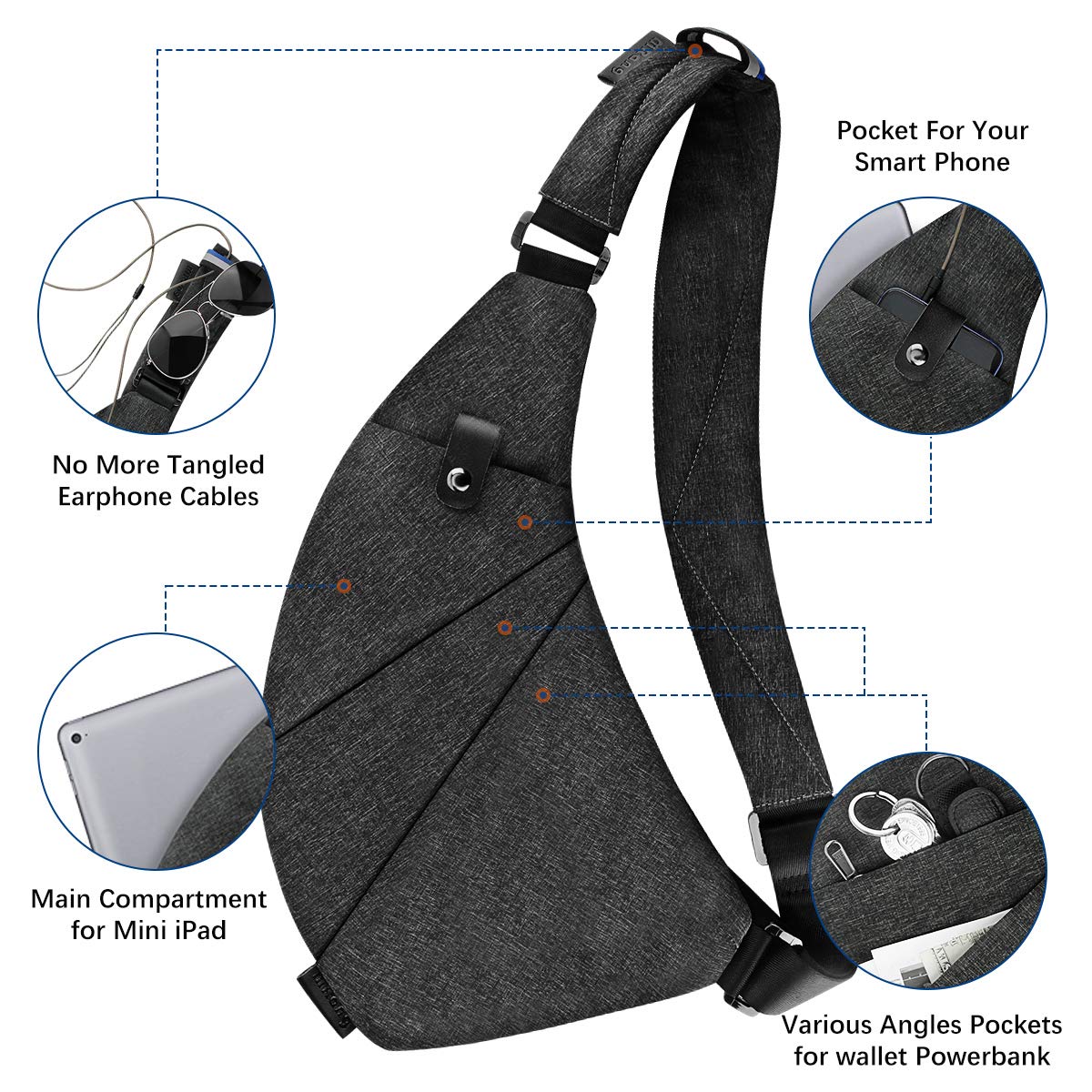 Trendy Anti-Theft Waterproof Crossbody Sling Bag for Women & Men - Perfect for Travel, Shopping & Daily Use