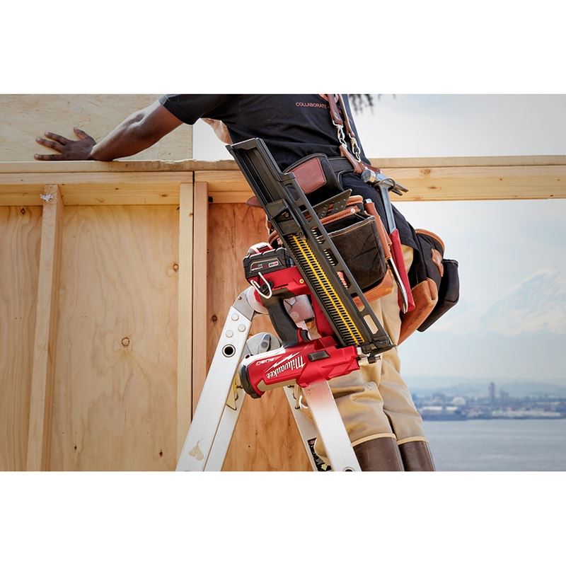 M18 FUEL 18V Lithium-Ion Brushless Cordless 21-Degree Framing Nailer Kit (2744-21) - Perfect for Framing, Roofing, and Deck Building Projects