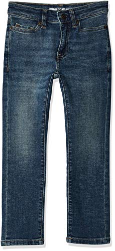 Amazon Essentials Boys' Stretch Slim-Fit Jeans - Comfortable & Durable Denim Pants for School, Play & Everyday Wear