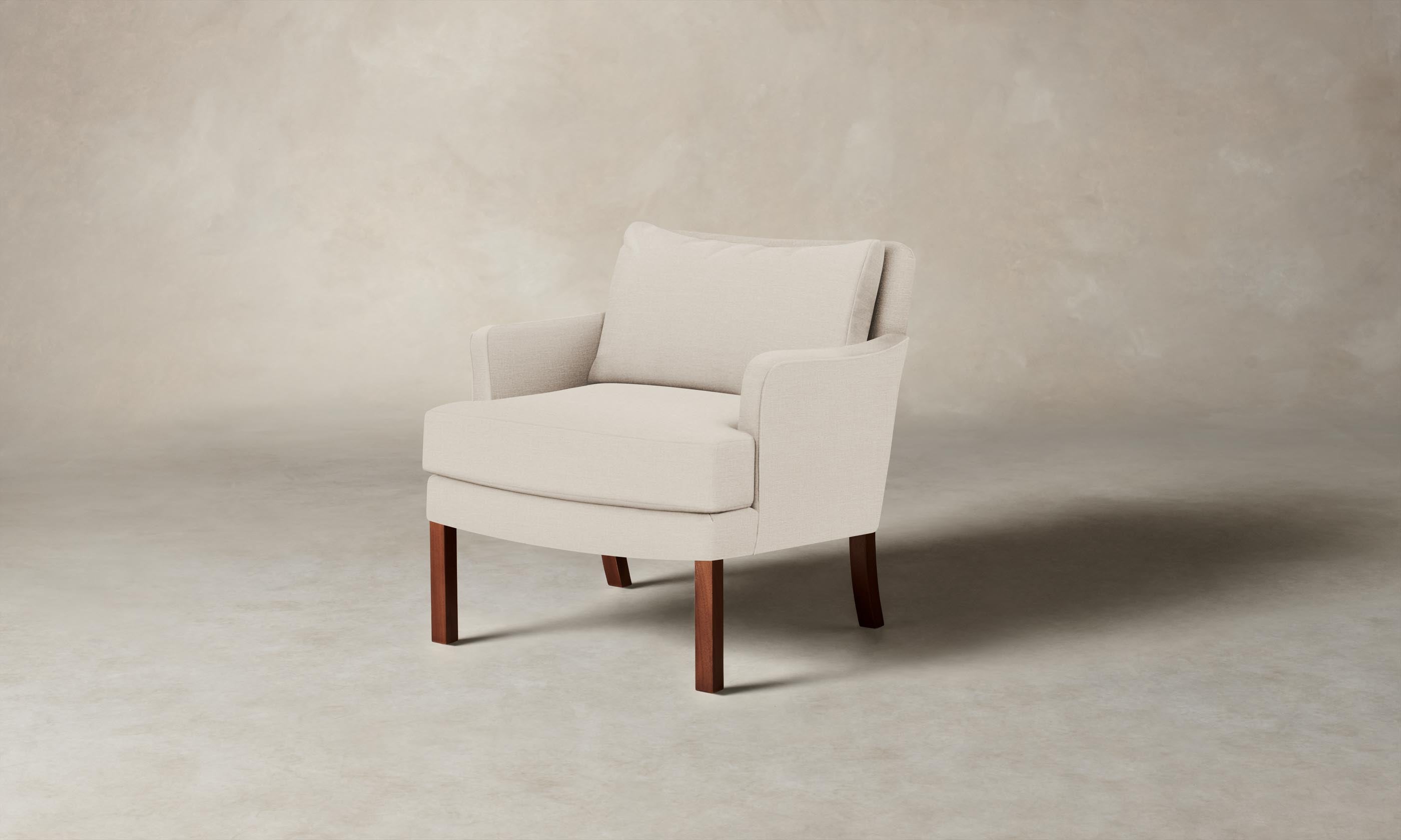The Kaye Chair - Heritage Belgian Linen Upholstered Alder Wood Dining Chair | Elegant Home Dining & Office Seating Solution