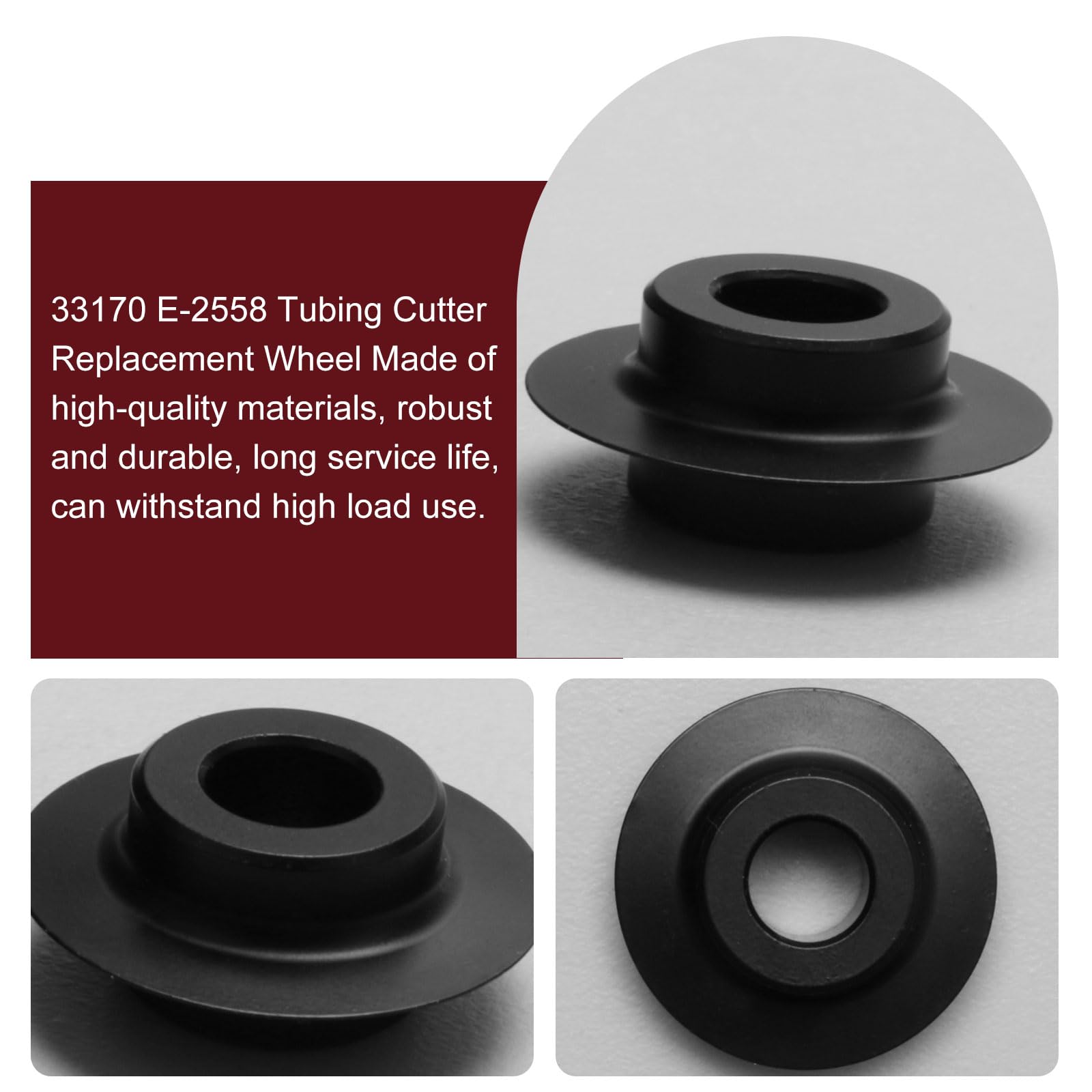 QQZ Pipe Cutter Replacement Wheel 33170 - 2 Pack Compatible with Ridgid Pipe Cutters 30, 40, 108, 109, 109P, 154, 156-2 - Ideal for Plumbing Repairs and DIY Pipe Cutting Projects