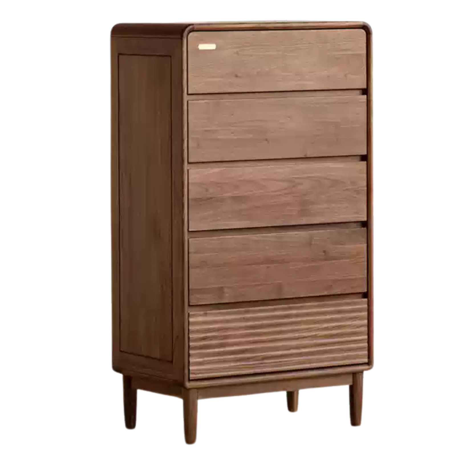 25.9x15.7x46.8 inch / 66.6x40x119.7cm / Rich Dark Walnut color / chest of drawers