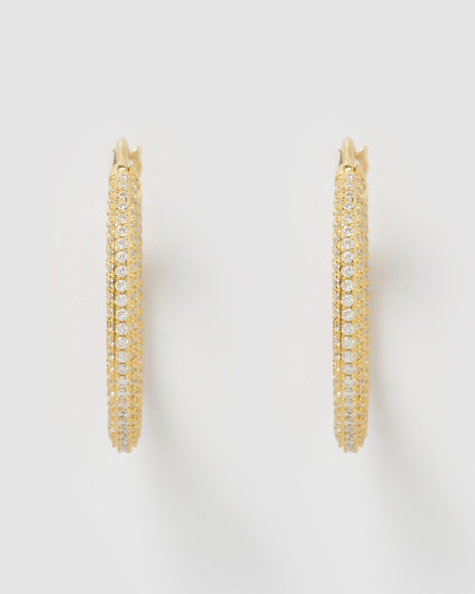 Izoa Alexa 14K Gold Hoop Earrings for Women - Elegant Everyday & Party Jewelry Gift