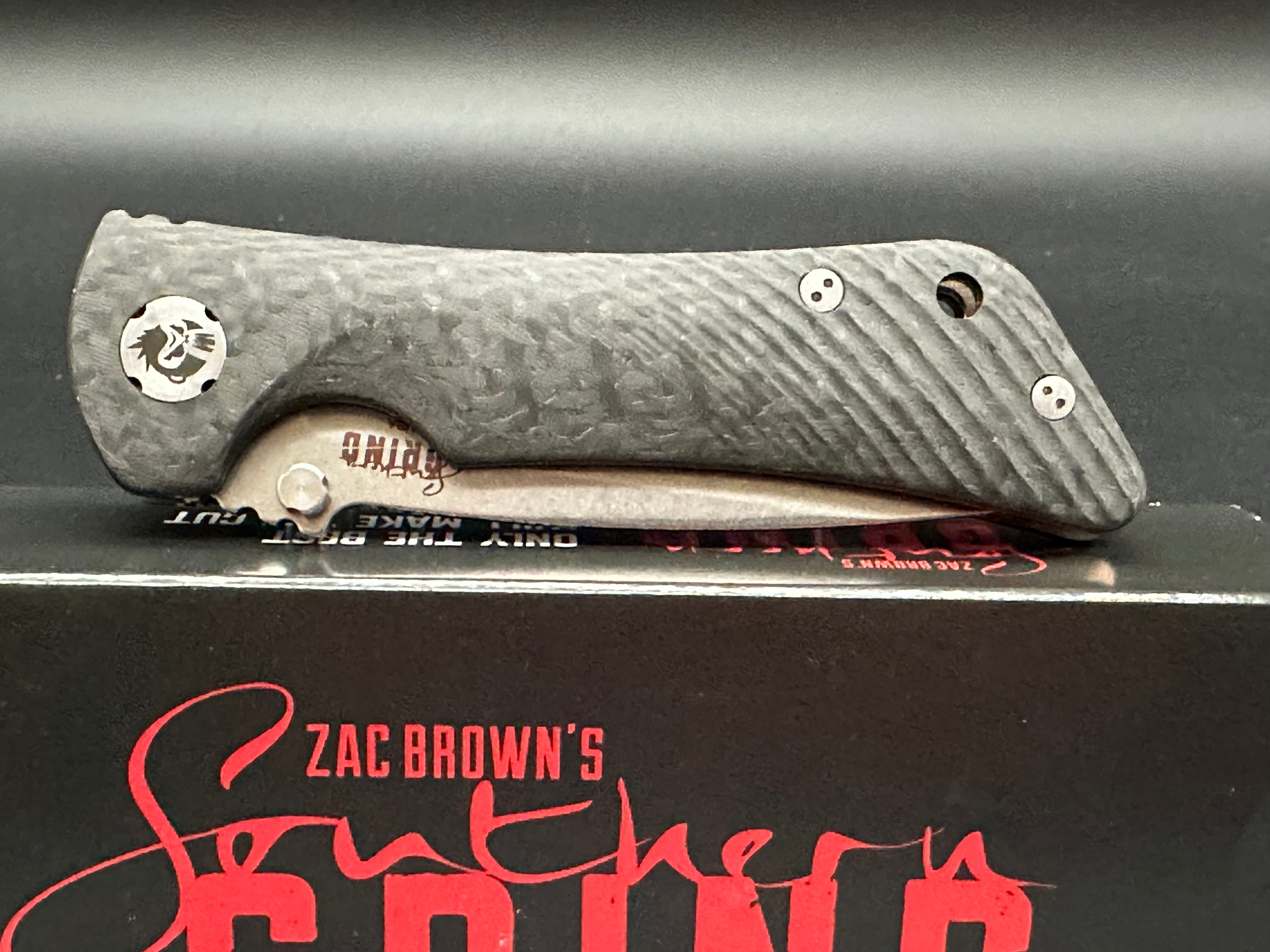 Southern Grind Spider Monkey Folding Knife - Satin Finish, Carbon Fiber Handle - Perfect for Camping, Hiking & Everyday Carry (EDC)