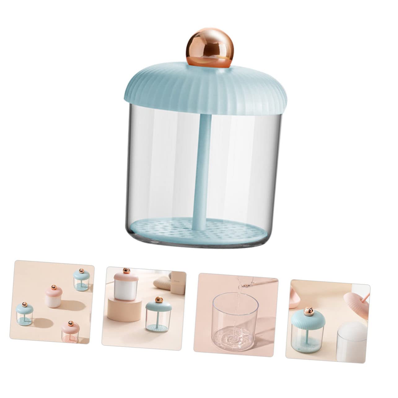 Ipetboom Sparkling Foaming Hand Soap Dispenser - Automatic Foam Maker for Bathroom & Kitchen, Facial Cleanser & Bubble Cream Dispenser (Blue ABS Plastic) - Perfect for Home, Salon, and Spa Use