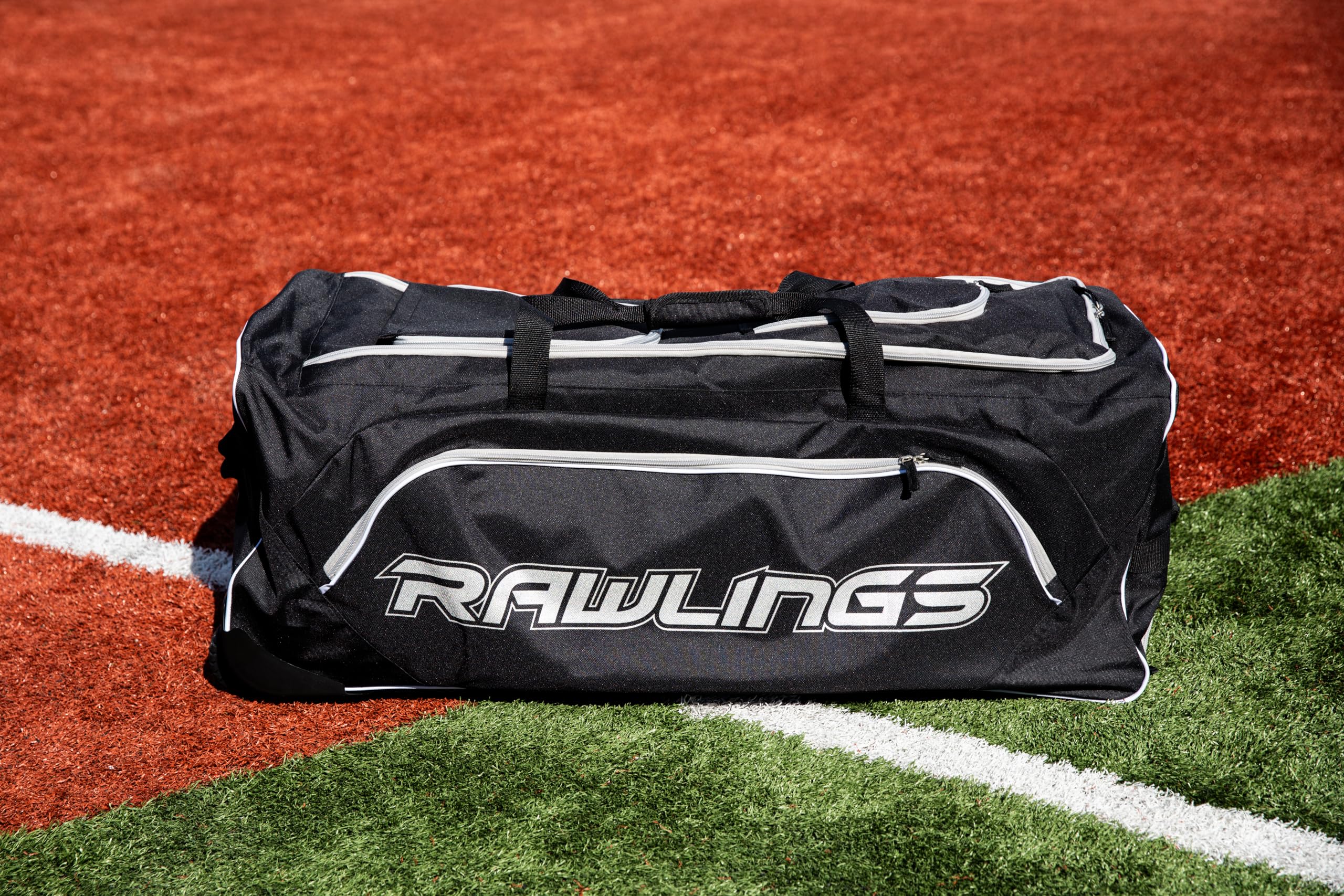 Rawlings YADI Wheeled Catcher's Bag - Official Yadier Molina Model Baseball Softball Equipment for Catchers | Durable Gear for Games, Practices & Travel