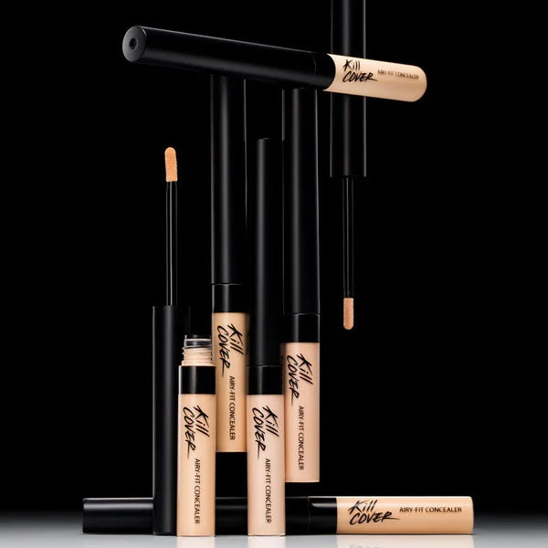 CLIO Kill Cover Airy Fit Concealer 3g #1.5 Fair - Lightweight Full Coverage Concealer for Dark Circles & Blemishes - Perfect for Everyday Makeup & Professional Use