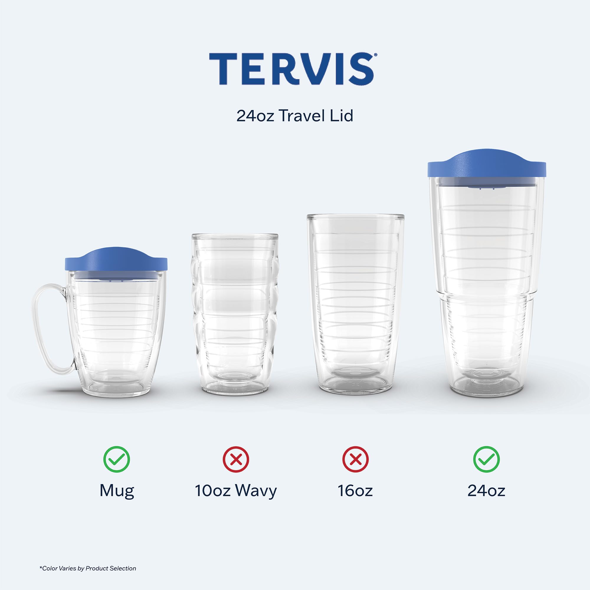 Tervis 24oz & 16oz Double Wall Insulated Travel Tumbler with Lid - Keeps Drinks Hot & Cold - BPA-Free Stainless Steel Cup for Coffee, Tea & Beverages - Perfect for Commuting, Camping & Office Use (Maroon)