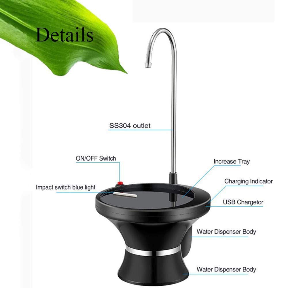 Automatic Water Pump Dispenser for 5 Gallon Bottles - Portable Drinking Water Dispenser with Electric Pump - Ideal for Home, Office, and Outdoor Use