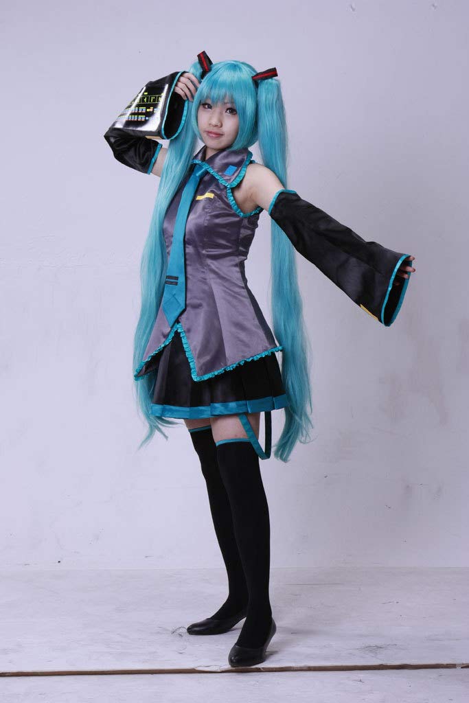 **Hatsune Miku Full Cosplay Costume Set - Anime Vocaloid Harajuku Outfit for Conventions, Halloween & Cosplay Events**