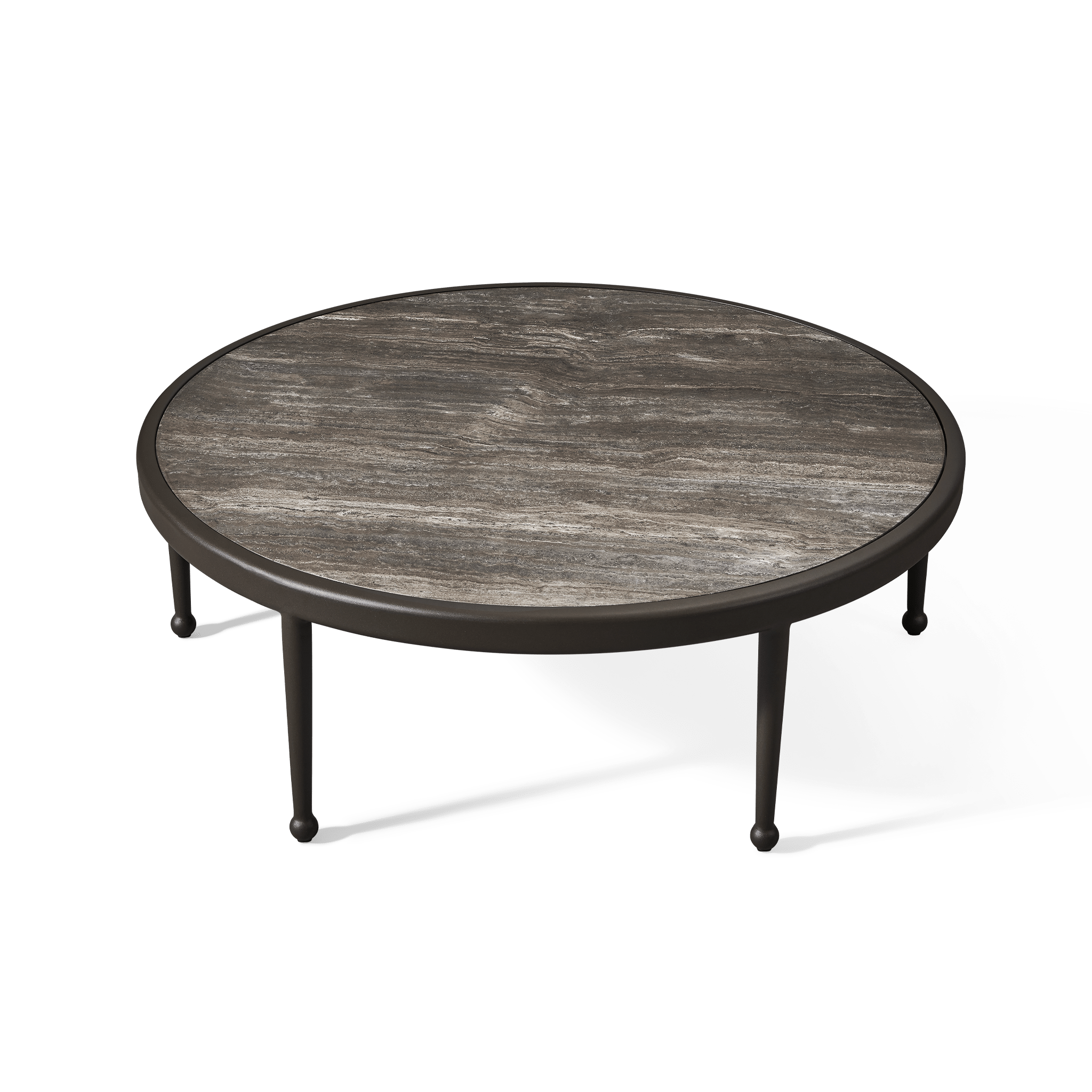 Andre Modern Round Coffee Table - 36 Inch Wooden Living Room Center Table for Small Spaces - Perfect for Sofa, Lounge, and Apartment Decor
