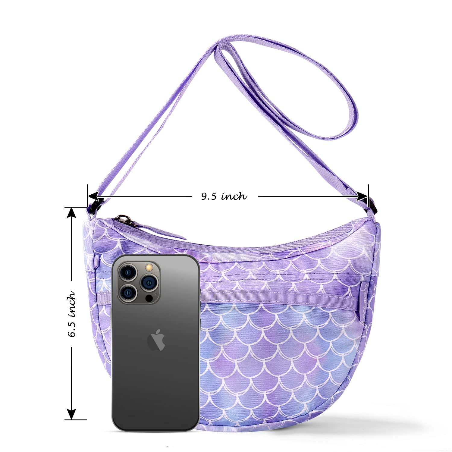 **Choco Mocha Girls Crossbody Purse for Kids - Stylish & Adjustable Shoulder Bag for School, Travel & Everyday Use**