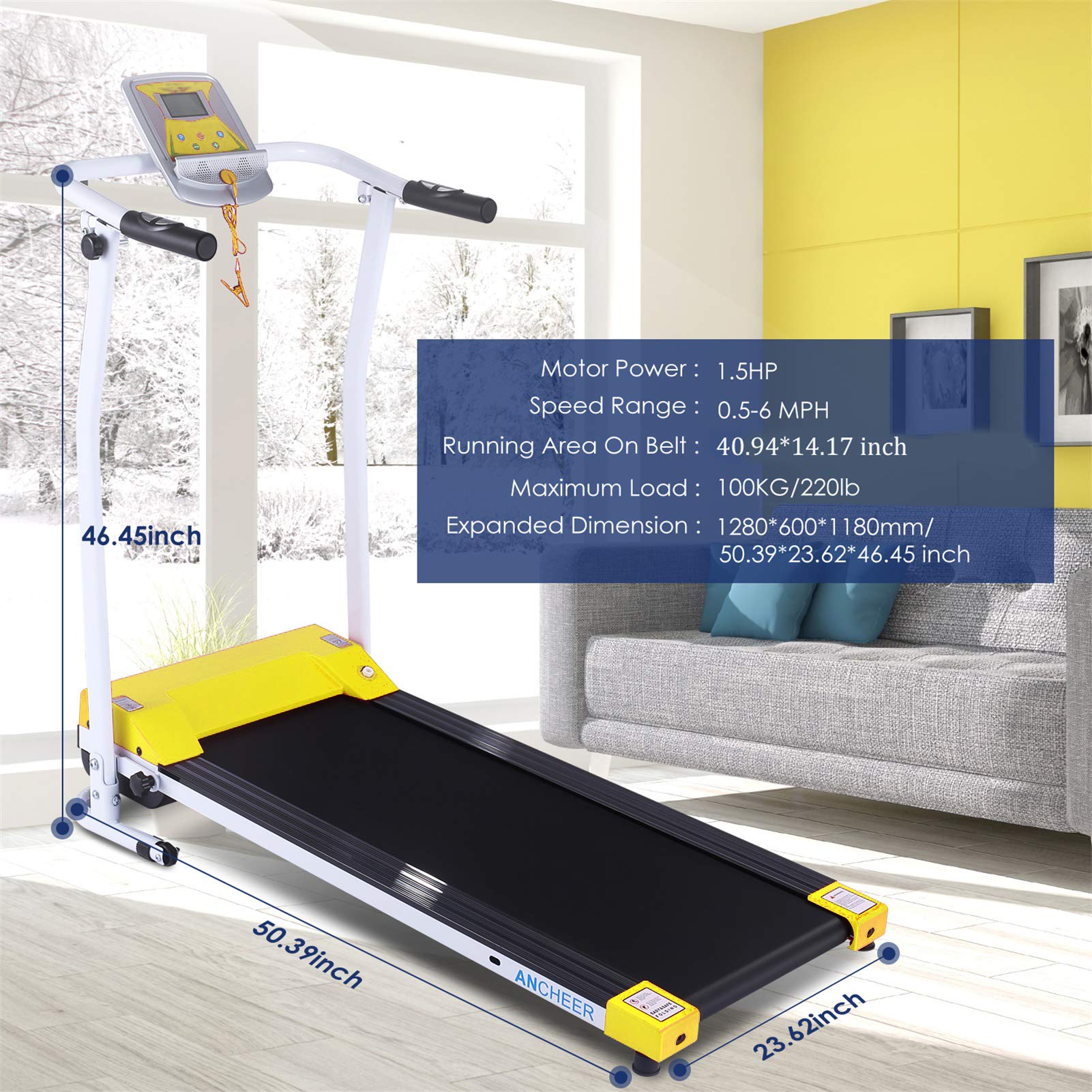 Under Desk Treadmill - 2.5HP Portable Walking Pad for Home & Office, 300 lb Weight Capacity, 2-in-1 Compact Jogging & Running Machine with Remote Control & LED Display - Perfect for Work from Home Fitness & Small Space Workouts