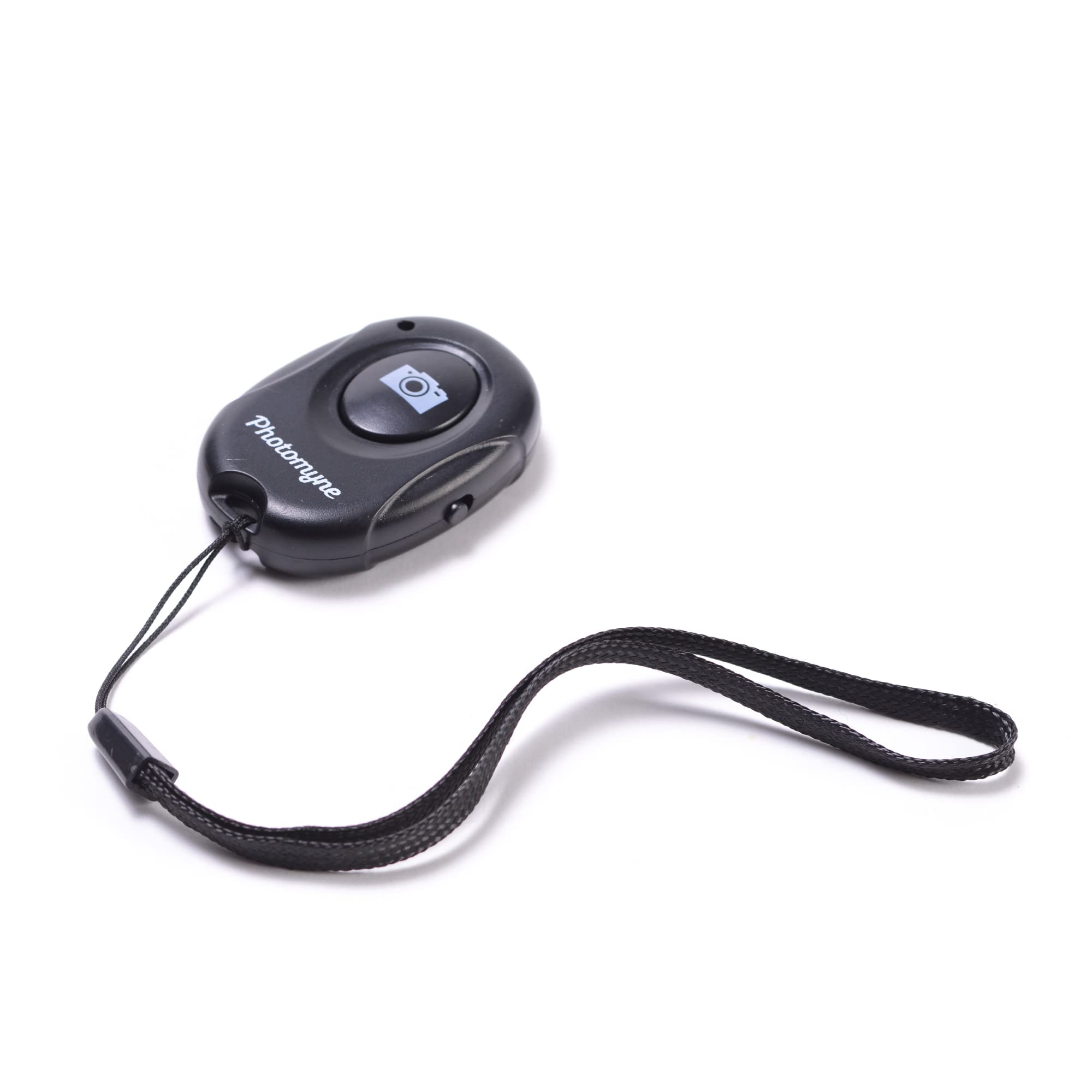 Photomyne Wireless Camera Remote for iPhone & Android - Selfie Shutter Clicker with Wrist Strap for Travel & Group Photos
