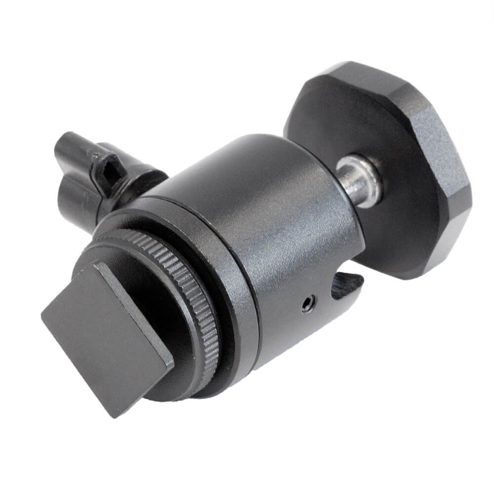 Professional Smartphone Clamp with Mini Hot Shoe Mount & Ball Head - Perfect for Vlogging, Photography, and Live Streaming on iPhone & Android Devices