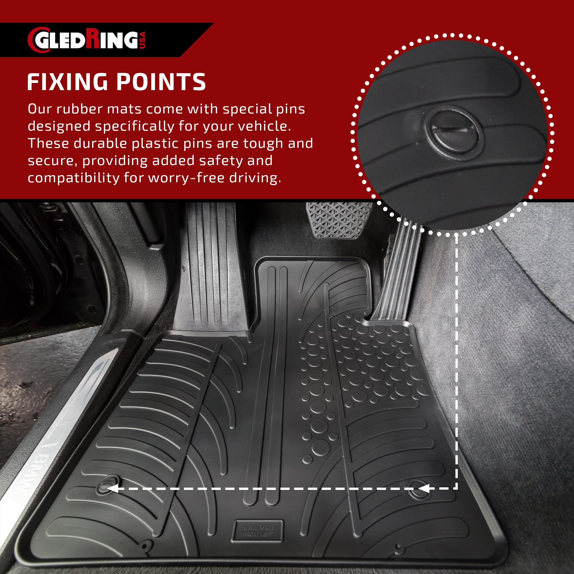 Premium Custom Fit Floor Mats for Audi A3 Sedan/Sportback (8V) 2015-2020 - All-Weather Protection & Perfect Fit - Ideal for Daily Commute, Road Trips & Car Protection