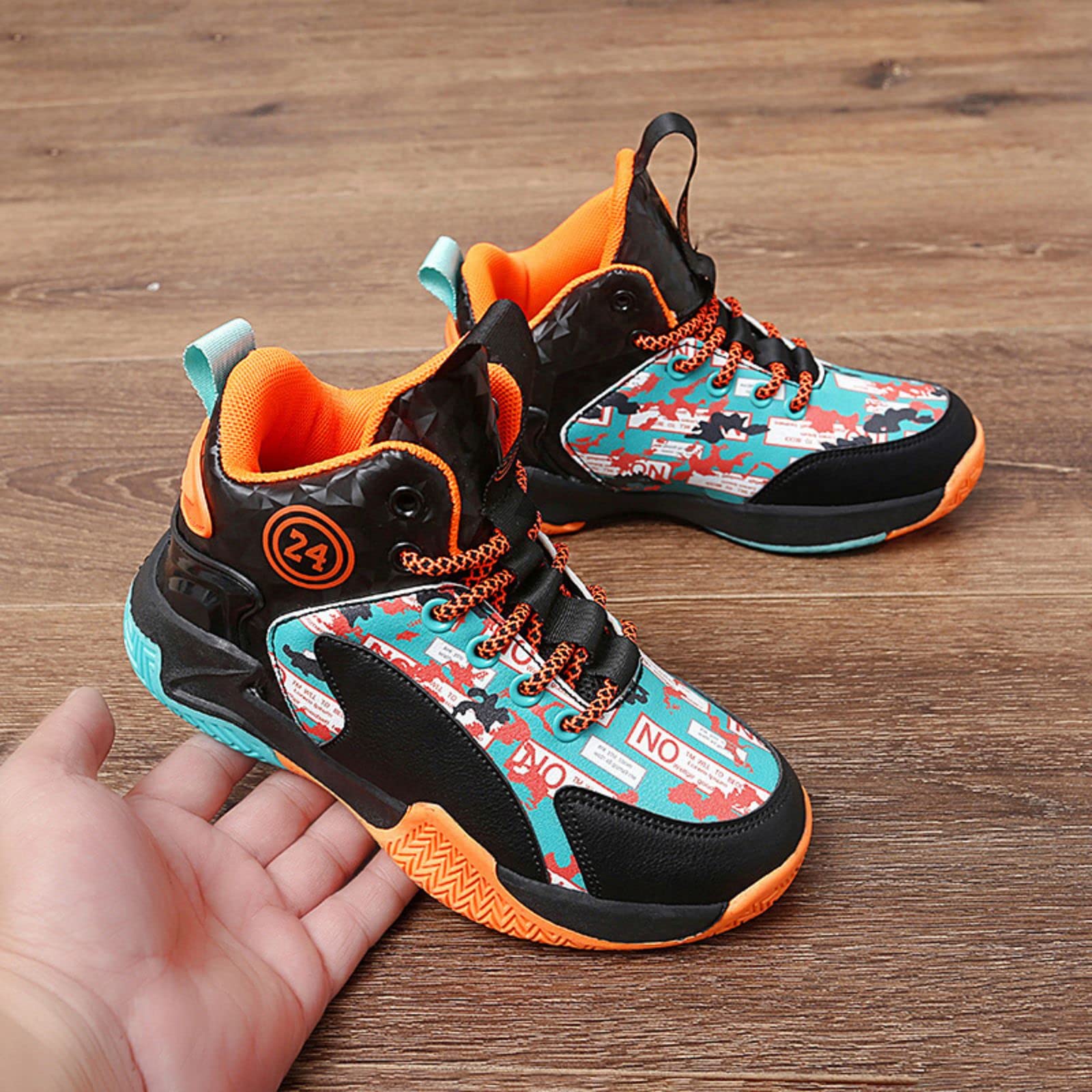 Best Kids Basketball Shoes for Boys & Girls - Lightweight, Non-Slip Sports Shoes for Indoor & Outdoor Play - Perfect for School PE, Court Training, and Backyard Games