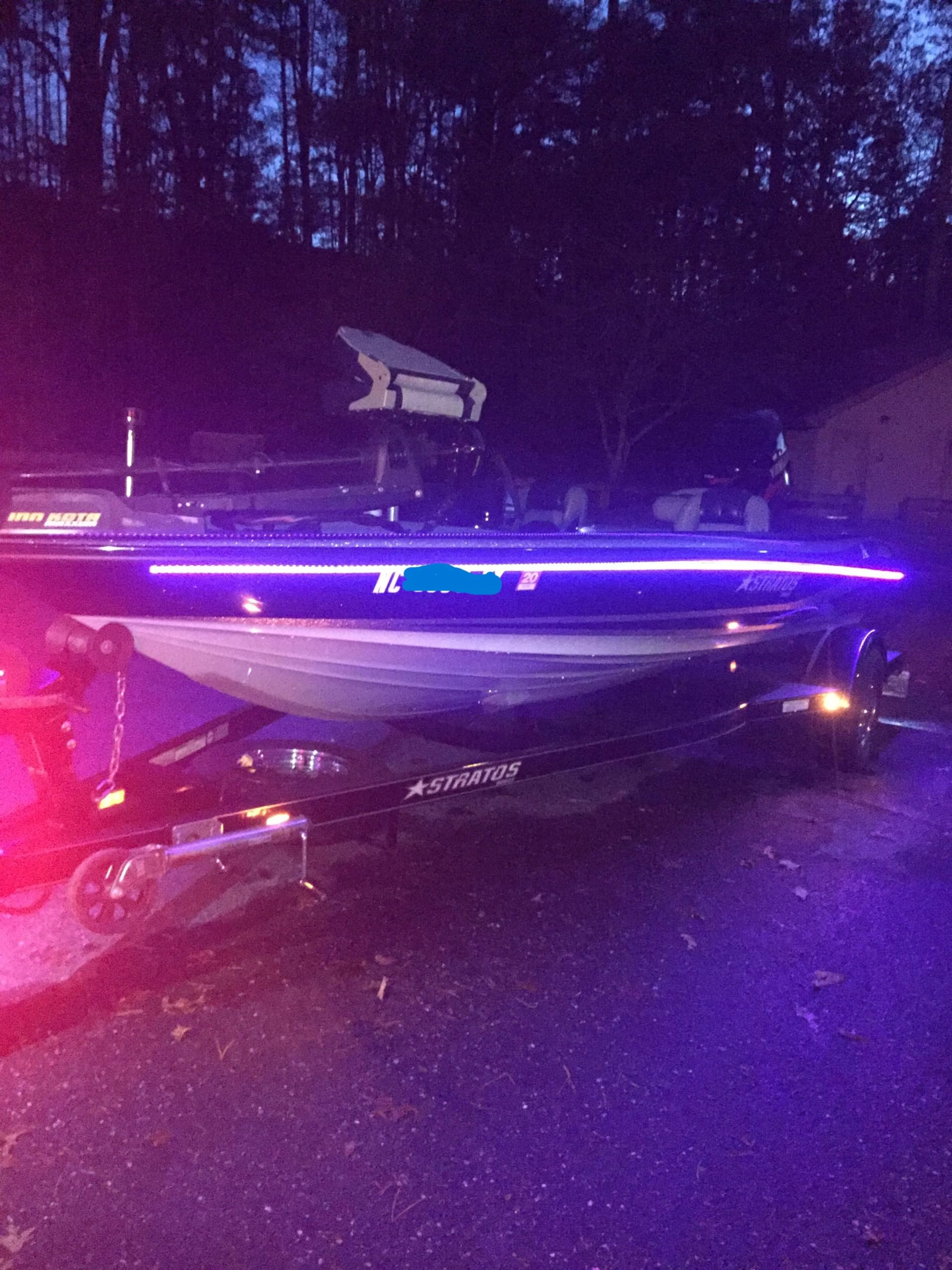 UV Black Light LED Strip for Night Fishing - 20ft Boat & Kayak Glow