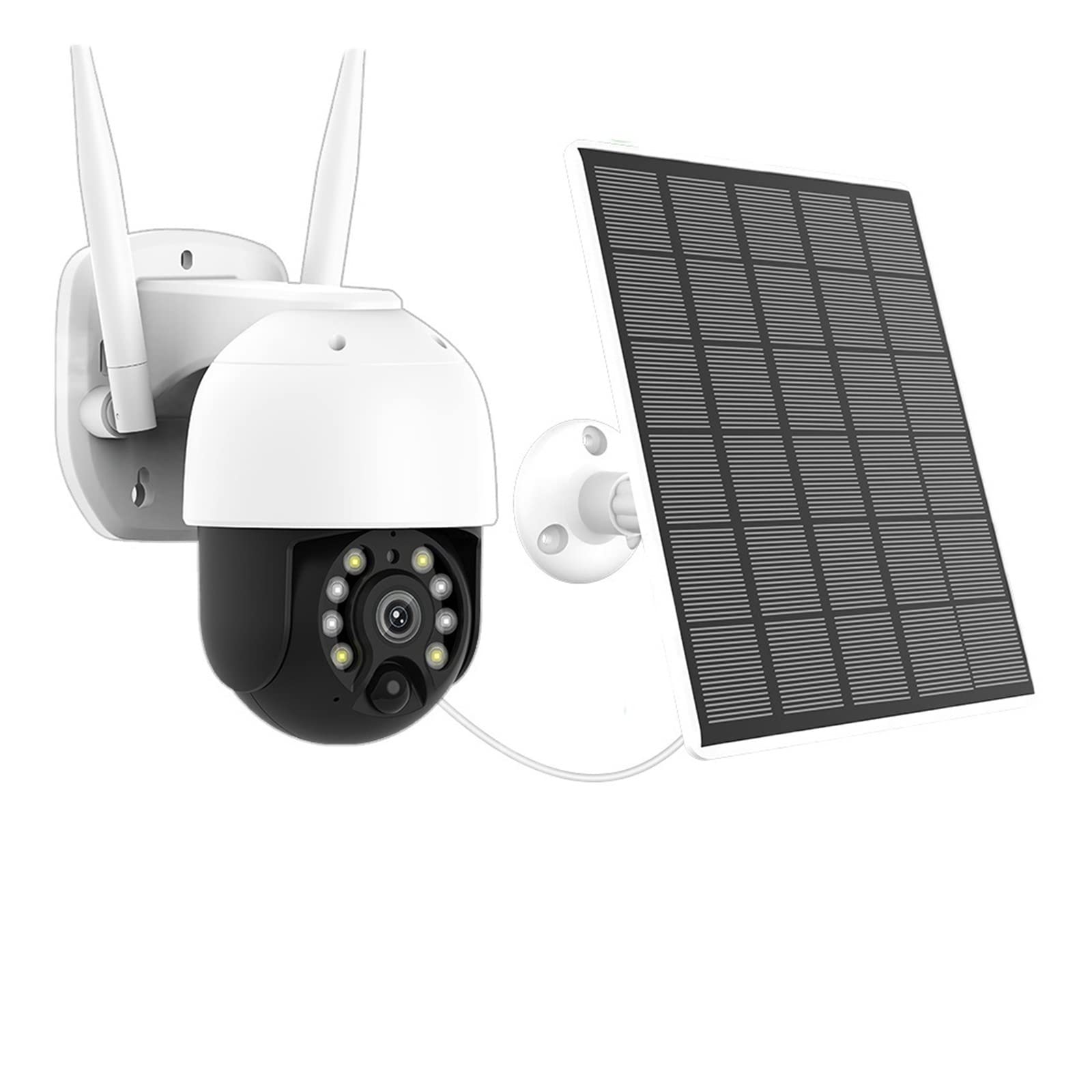 5MP 4G Solar Security Camera Outdoor with SIM Card - PIR Motion Detection, PTZ, 50M Night Vision & WiFi (Includes 128GB Card) - Ideal for Home Security, Yard Monitoring & Business Surveillance