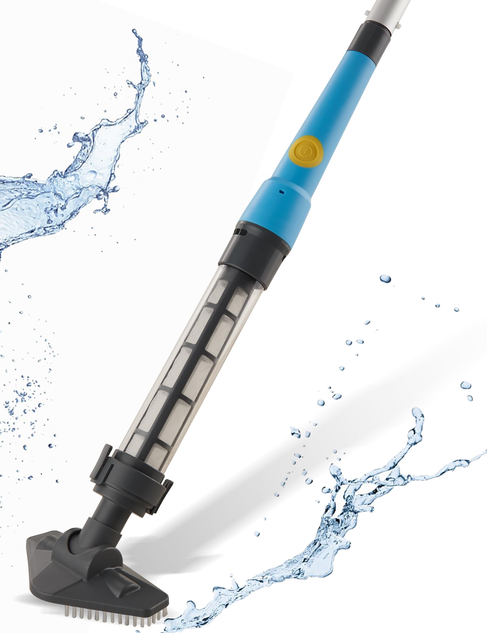 Efurden Cordless Rechargeable Stick Pool Vacuum Cleaner - Powerful Suction for Hot Tubs, Spas & Above Ground Pools - Efficiently Removes Sand, Leaves & Debris - Perfect for Quick Pool Maintenance & Seasonal Cleaning