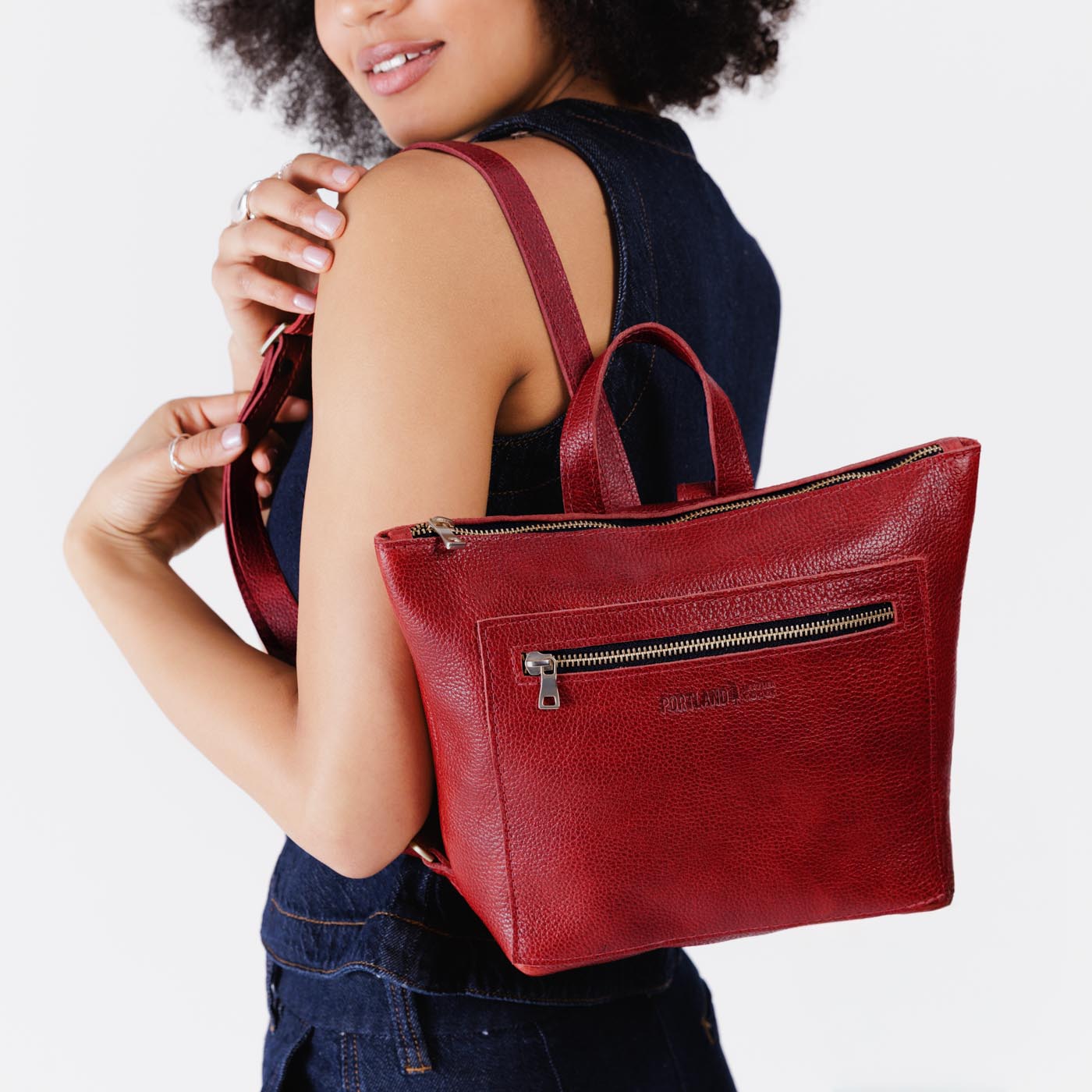 Almost Perfect' Tote Backpack - Stylish & Durable Unisex Shoulder Bag for Work, Travel & Daily Use | Water-Resistant Laptop Tote with Multiple Pockets | Perfect for Commuting, Shopping & College