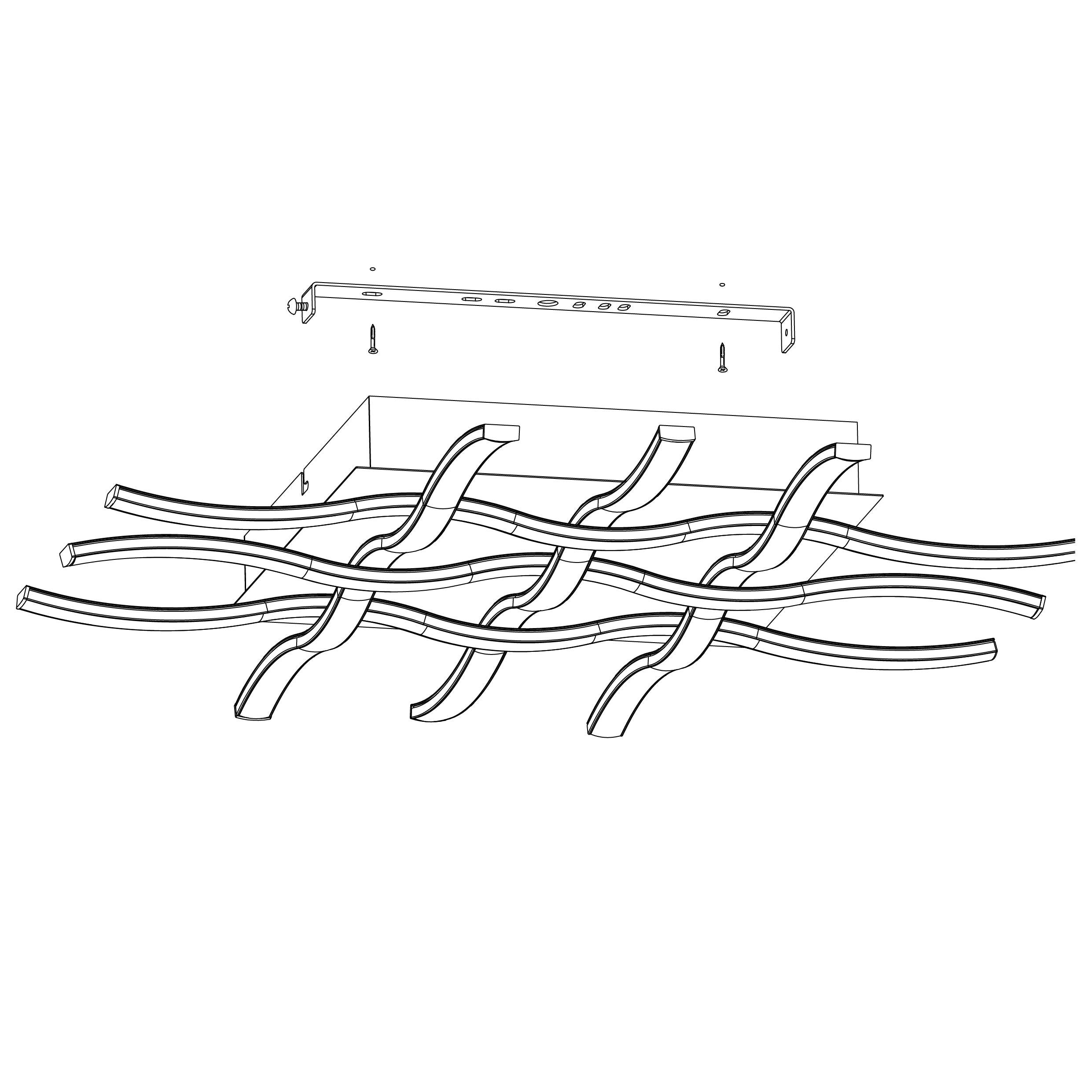 Eglo Lasana 1 Chrome 6-Light LED Ceiling Flush Mount Light Fixture - Modern Lighting for Living Room, Bedroom, Kitchen & Hallway