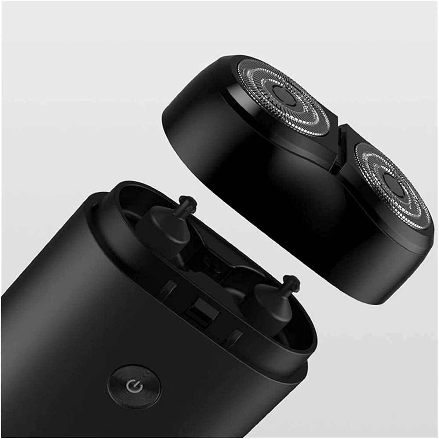 Men's Electric Shaver for Travel - Waterproof IPX7, USB Rechargeable with Floating Dual Blades | Perfect for Business Trips, Gym & On-the-Go Grooming