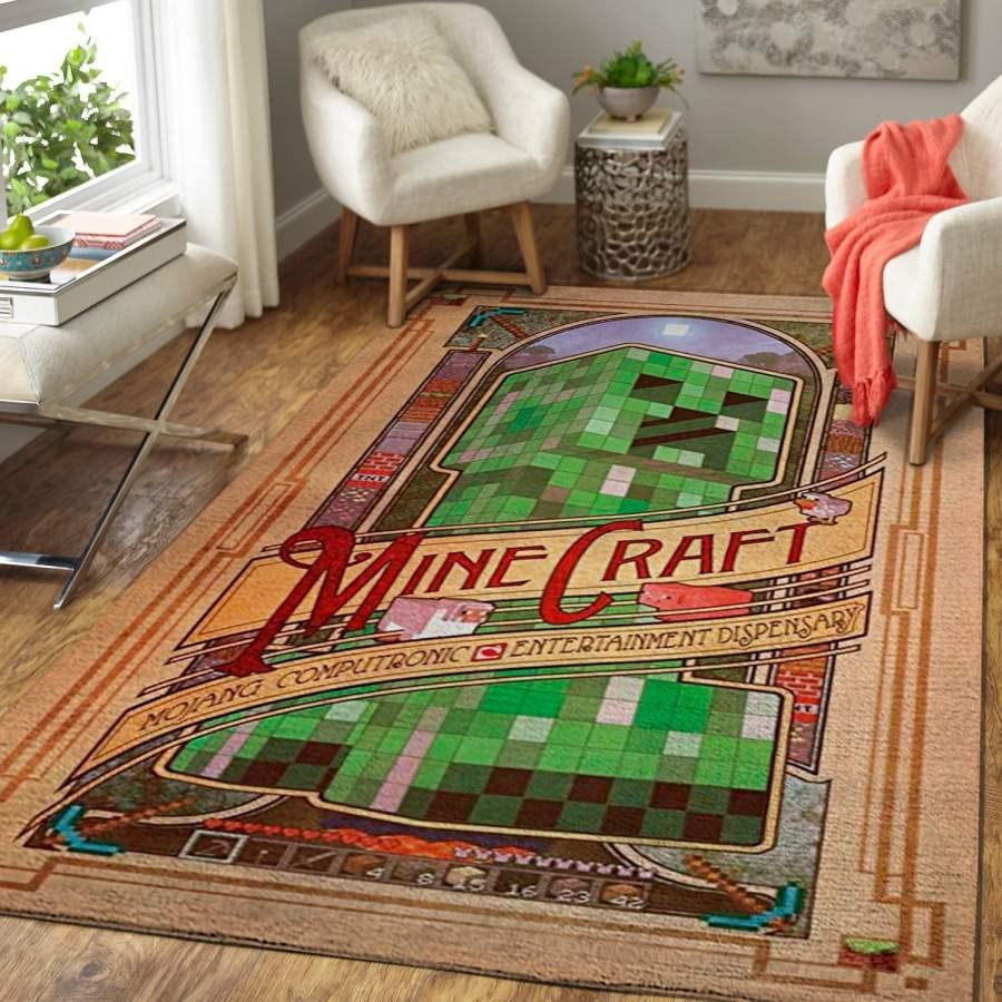 Non-Slip Gamer Rug - Soft Video Game Themed Carpet for Bedroom, Living Room & Kitchen | Perfect for Gaming Setup, Boys Room Decor & Home Entertainment Areas