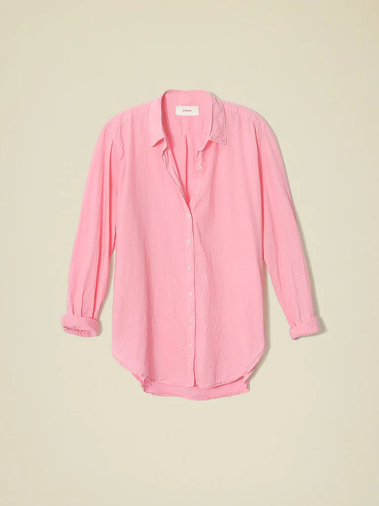 Beau Cotton Shirt for Women - Soft Rose Mallow Blouse, Casual Long Sleeve Tops for Work & Everyday Wear | Perfect for Office, Dating & Weekend Outfits