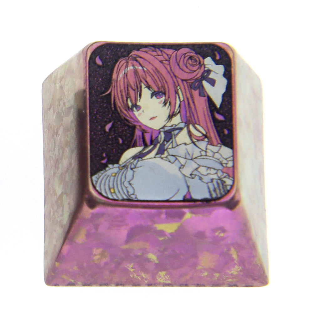 NIKKE The Gods of Victory Custom Titanium Alloy Keycaps - Laser Engraved Anime & Gaming Character Keycaps for Mechanical Keyboards - Perfect for Gamers, Collectors & PC Enthusiasts