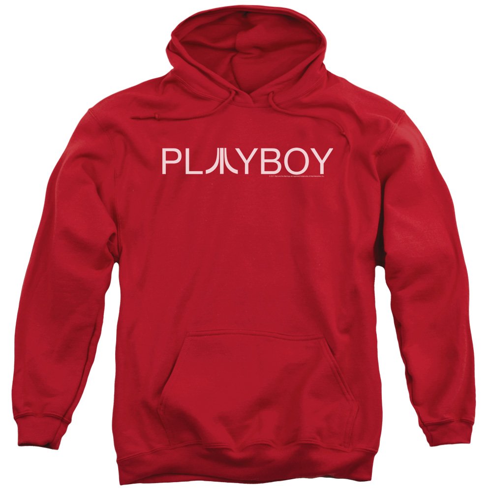 Atari Retro Gaming Hoodie - Play Logo Red Pullover Sweatshirt for Men & Women - Perfect for Casual Wear, Gaming Events & Street Fashion