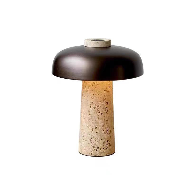 Modern Terra Dome Table Lamp - Stylish LED Bedside Lamp for Bedroom, Living Room & Office - Warm White Light with Adjustable Brightness - Perfect for Reading, Relaxing & Decor